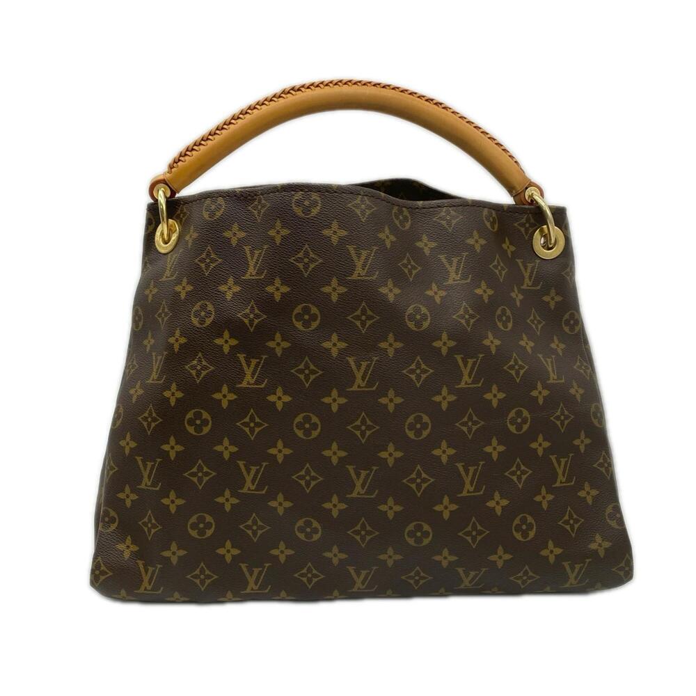 LOUIS VUITTON Monogram Artsy MM M40249 Handbag Brown Beige PVC Leather Women's